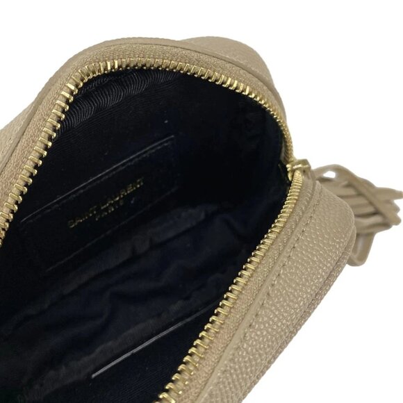 SAINT LAURENT PARIS Lou Baby Bag Gray Beige Gold Leather Hardware - 873-081625 - Picture 13 of 14